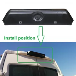 HD 720P 3rd Brake Light Night vision Camera for Iveco Daily VI 6 Camera 2015-2019,Stop lights Rear View Reversing Backup Camera