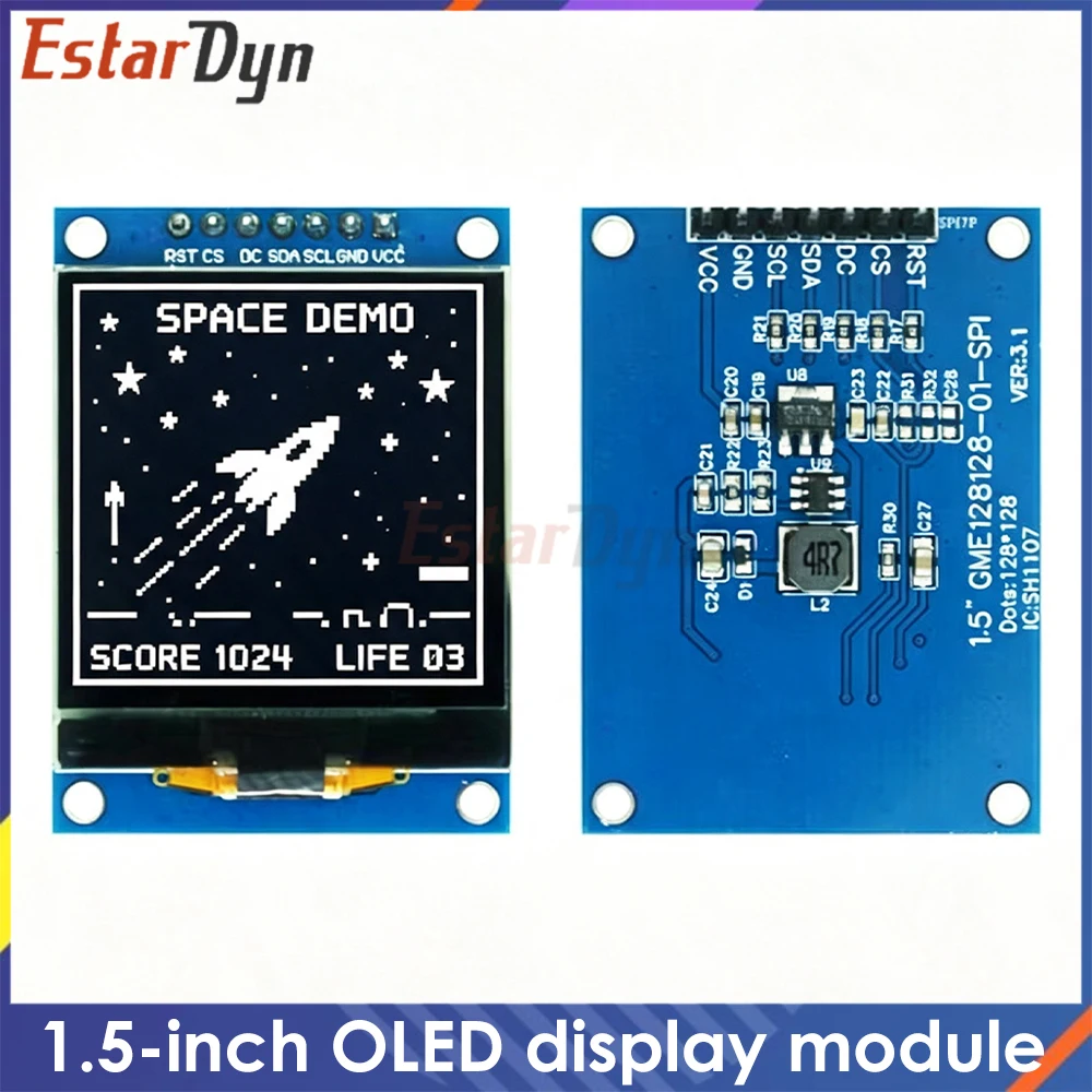 estardyn-modulo-de-display-oled-monocromatico-de-15-polegadas-128x128-sh1107-spi-7-pinos-para-raspberry-pi-stm32-esp32-eletronica-diy