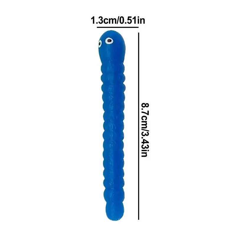 Dehnbares Zappelspielzeug, niedliche Raupe, sensorisches Spielzeug, elastisches Spielset, beruhigendes Zubehör für Kinder, entspannendes Zubehör für Zuhause