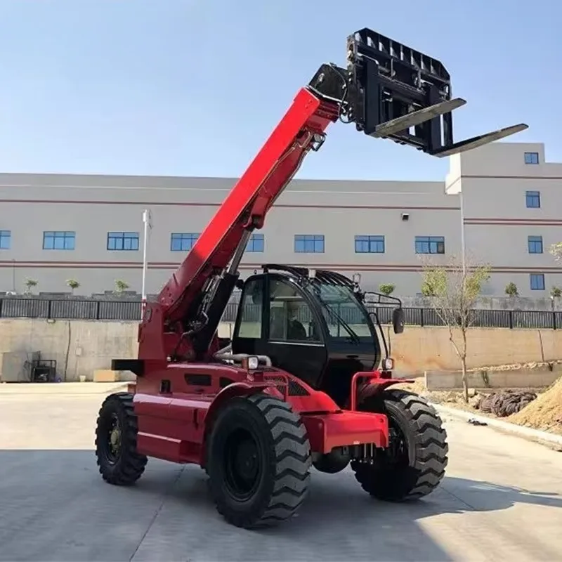Heavy Duty 4000kg Telescopic Handlers 14m Boom Forklift 4WD Telehandler Loader Diesel Engine Machine for Building Jobs