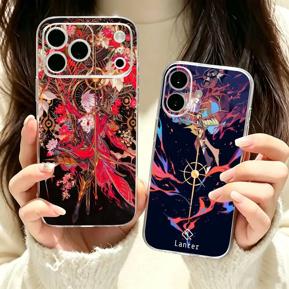 Anime Fate Grand Order karna Phone Case Transparent Silicone Soft For iPhone 18 17 16 15 14 13 12 11 Mini Pro Max Plus