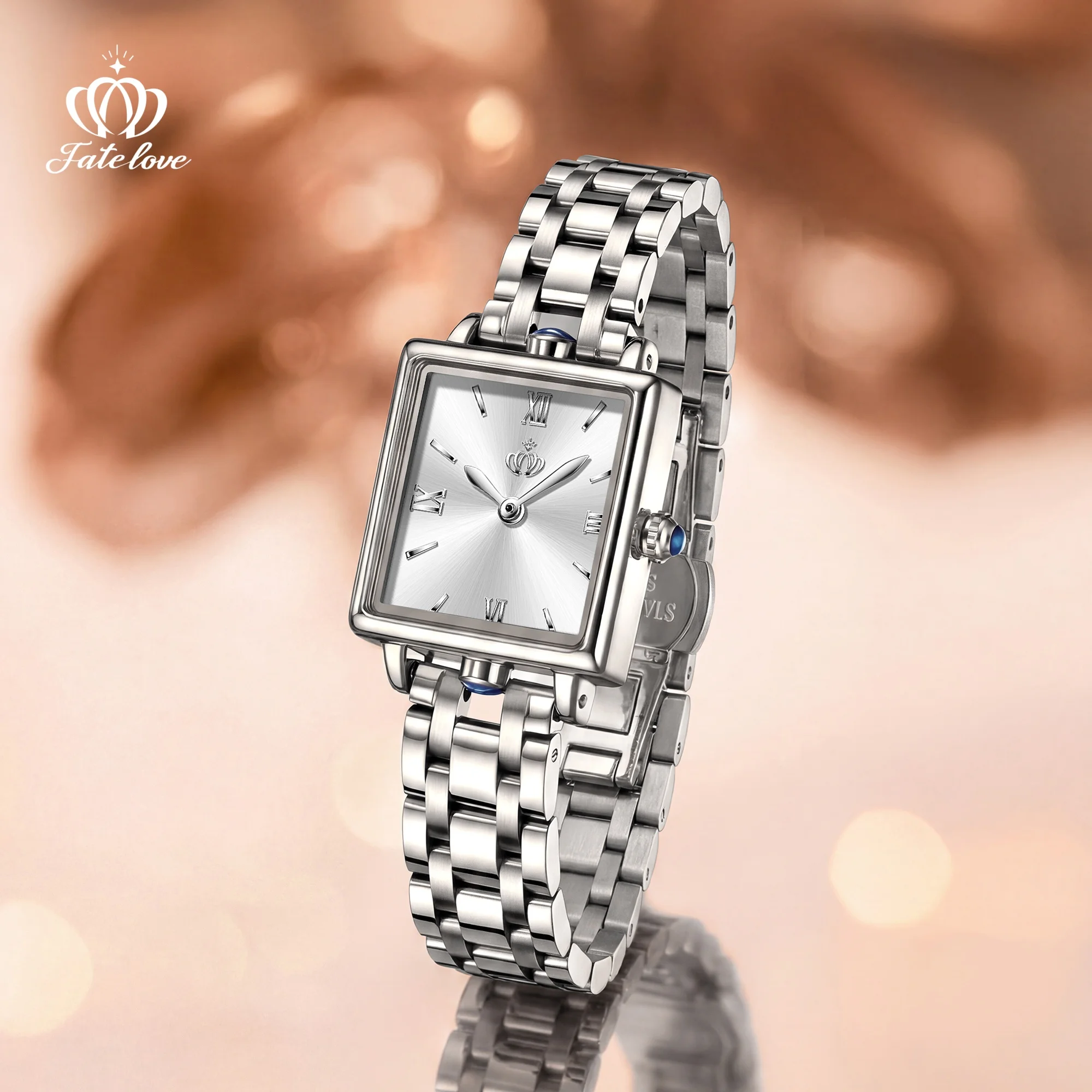 FATE LOVE Brand Women's Fashion Square Quartz Watch Waterproof 926