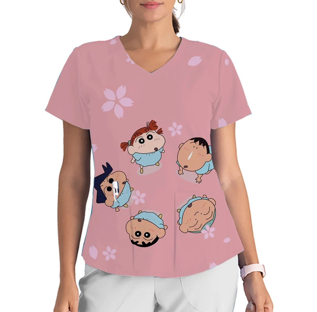 High quality 3D cartoon element printed short sleeved top T-shirt for women and men in spring and summer care clothing