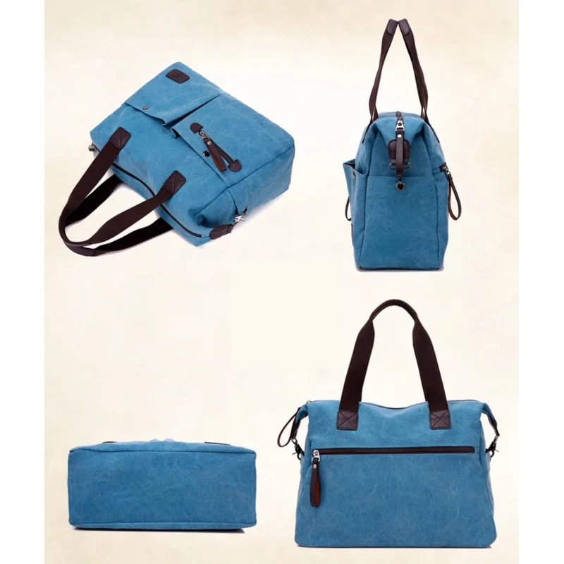 New Men Women Messenger Bag Vintage Canvas Handbags Travel Crossbody Shoulder Basg Big Casual Tote