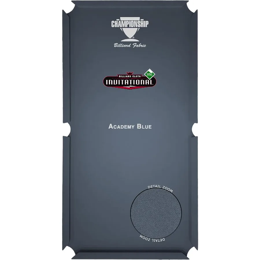 

Championship Invitational Pool Table Felt Billiard Table Cloth Replacement Kit with 6 Precut Rail Cloth Strips for Pool Tables