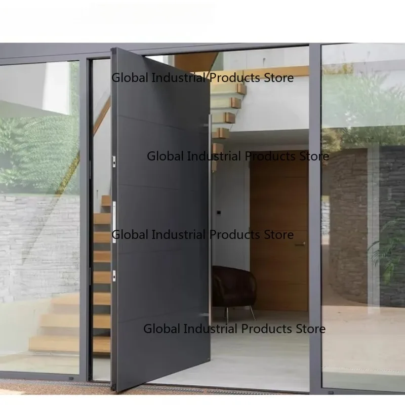 Armored Aluminum Security Entrance Front Door Security Pivot i Bulletproof Theft Main Doors for House