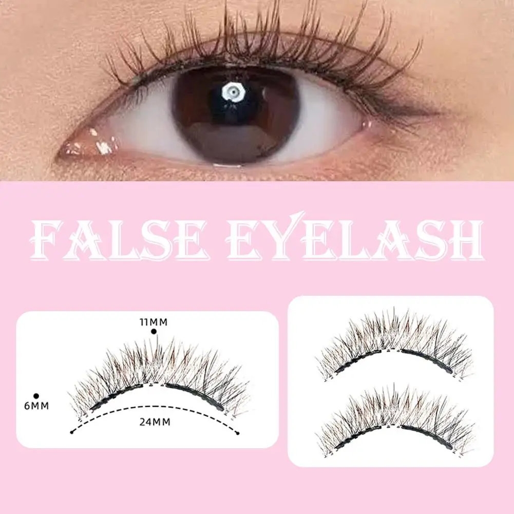 Cils magnétiques réutilisables ailés magnétiques 3D cils de vison longue durée aucune colle nécessaire faux cils avec pince à épiler maquillage nouveau