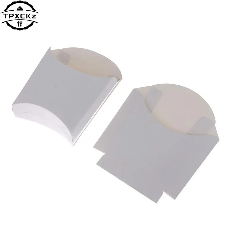 Disposable White French Fries Box Fried Chicken Hamburger Packing Box Fast Food Oil-proof Folding Packing Box Party Supplies