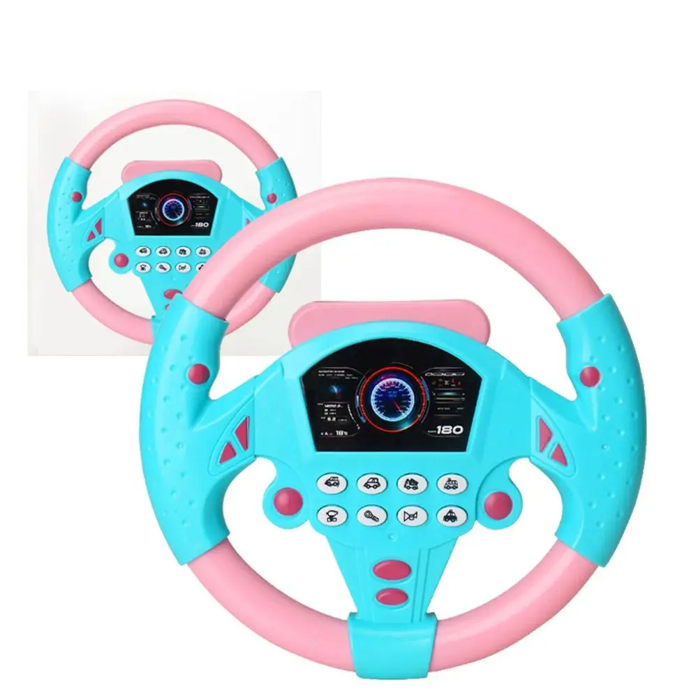 Simulation Stroller Steering Wheel Vocal Toys Early Educational Thinking Exercise Educational Stroller Steering Wheel