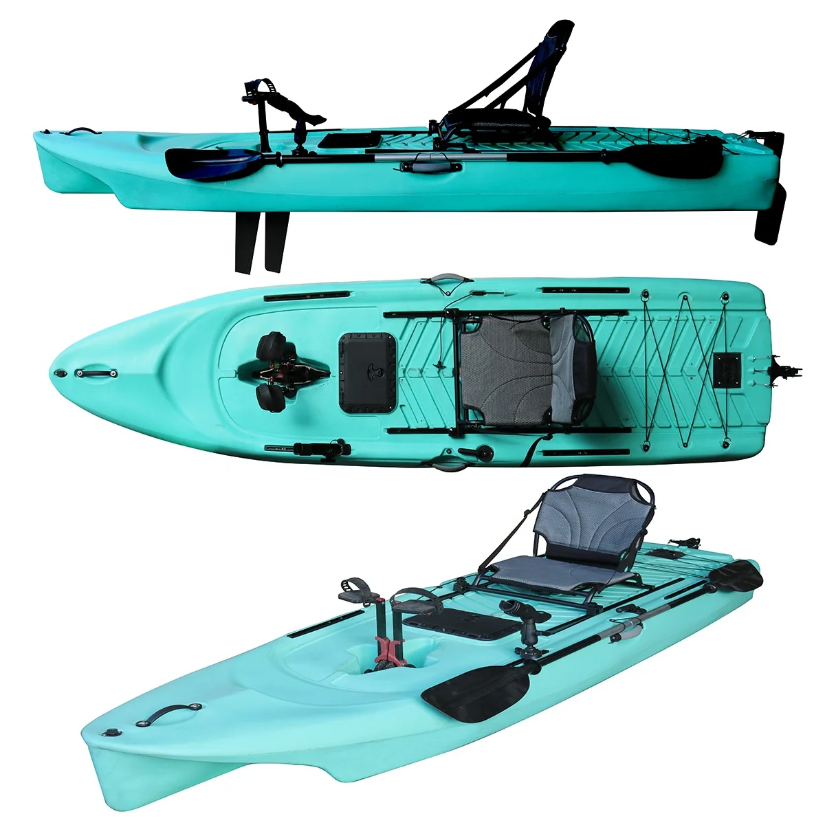 

Vicking New Design Sup 11ft One Person Sit on Top Fishing Plastic Kayak Pedal Drive