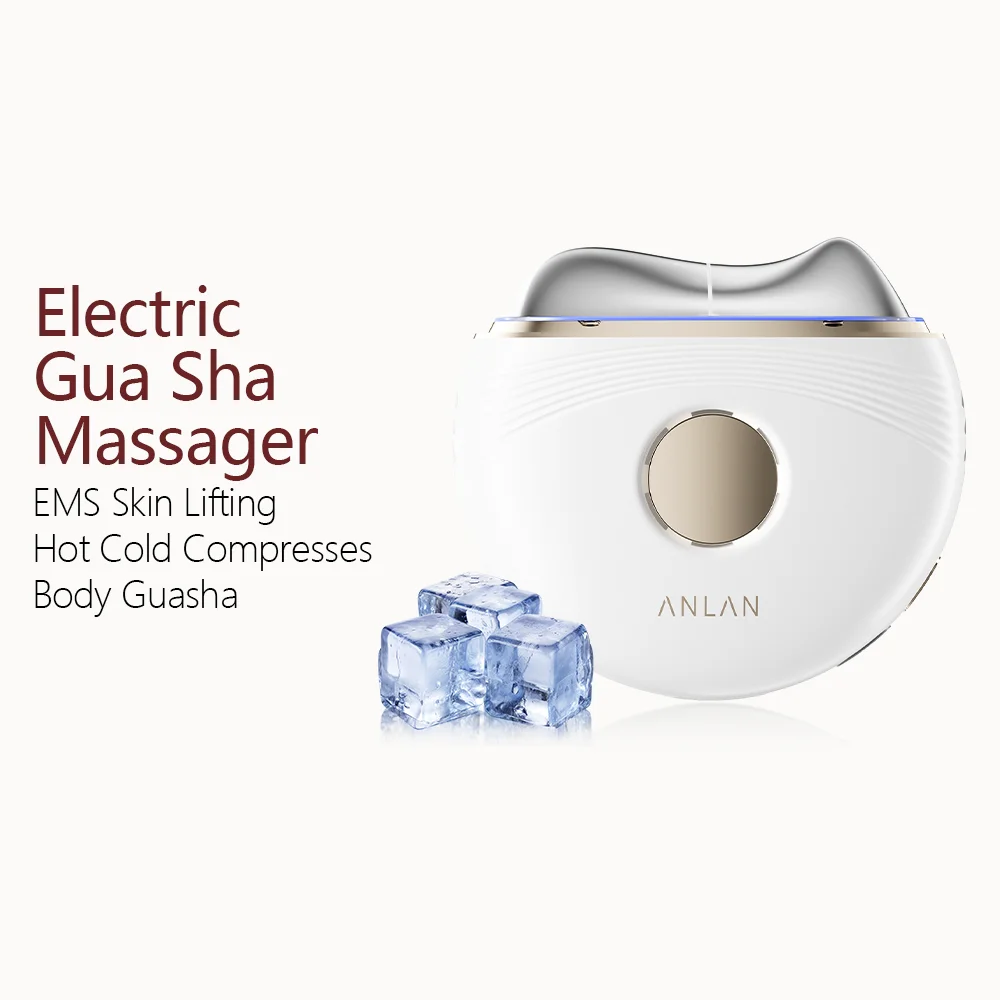 

ANLAN Electric Gua Sha Massager Scraper For Face Neck Body EMS Facial Neck Lifting Hot Cold Compresses Body Guasha Massage Tool