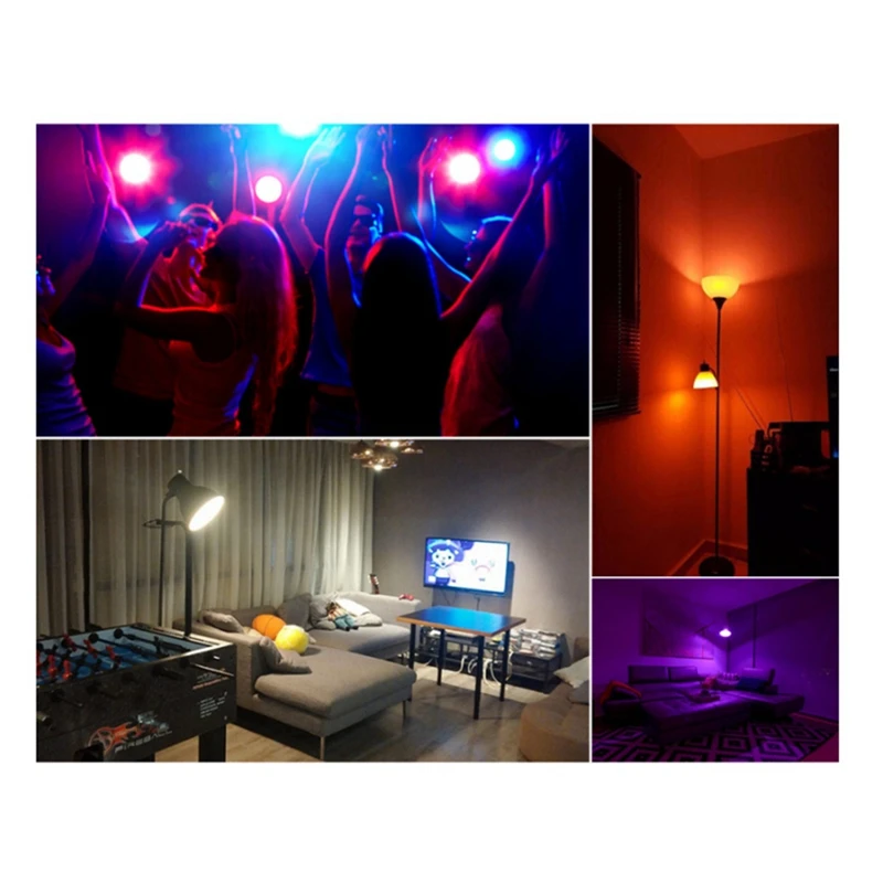 Tuya GU10 Smart LED Bulb Dimmable 5W AC100-130V WIFI+Bluetooth Smart Life App Control Work With Alexa Google Home 3 Pcs