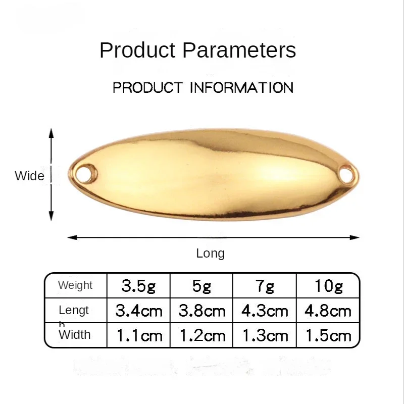 1PC Metal Spinner Spoon Lures Trout Fishing Lure Hard Bait Sequins Paillette Artificial Baits Spinnerbait Fish Tools 3.5g-10g