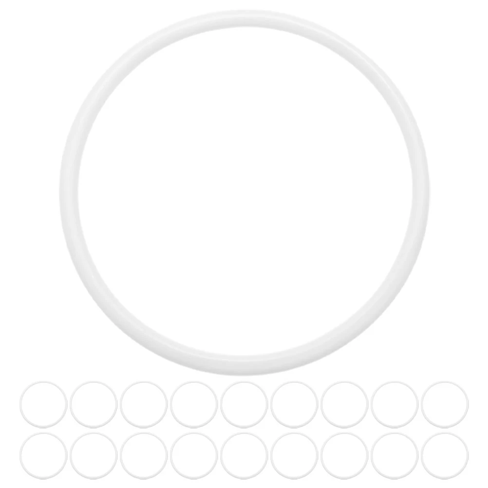 

50Pcs Plastic Hoops for Crafts DIY Dream Catcher Base Rings Floral Wreath Frame Decorative Ring for Handmade Wall Hanging