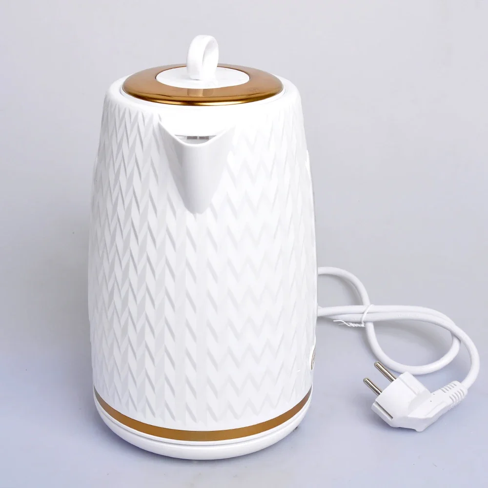 กาต้มน้ําไฟฟ้า Houselin พร้อมระบบป้องกันการต้มและต้มแห้งเร็ว เครื่องทําความร้อนหม้อต้มน้ําร้อนผนังคู่ 1.7 ลิตร 2000 วัตต์