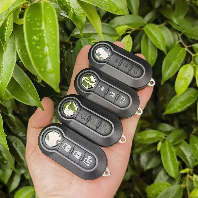Xinyuexin 3Button Fob Key Shell FOR FIAT 500 500X Abarth Panda Punto Bravo Ducato Flip Folding Car Remote Auto Case SIP22 Blade