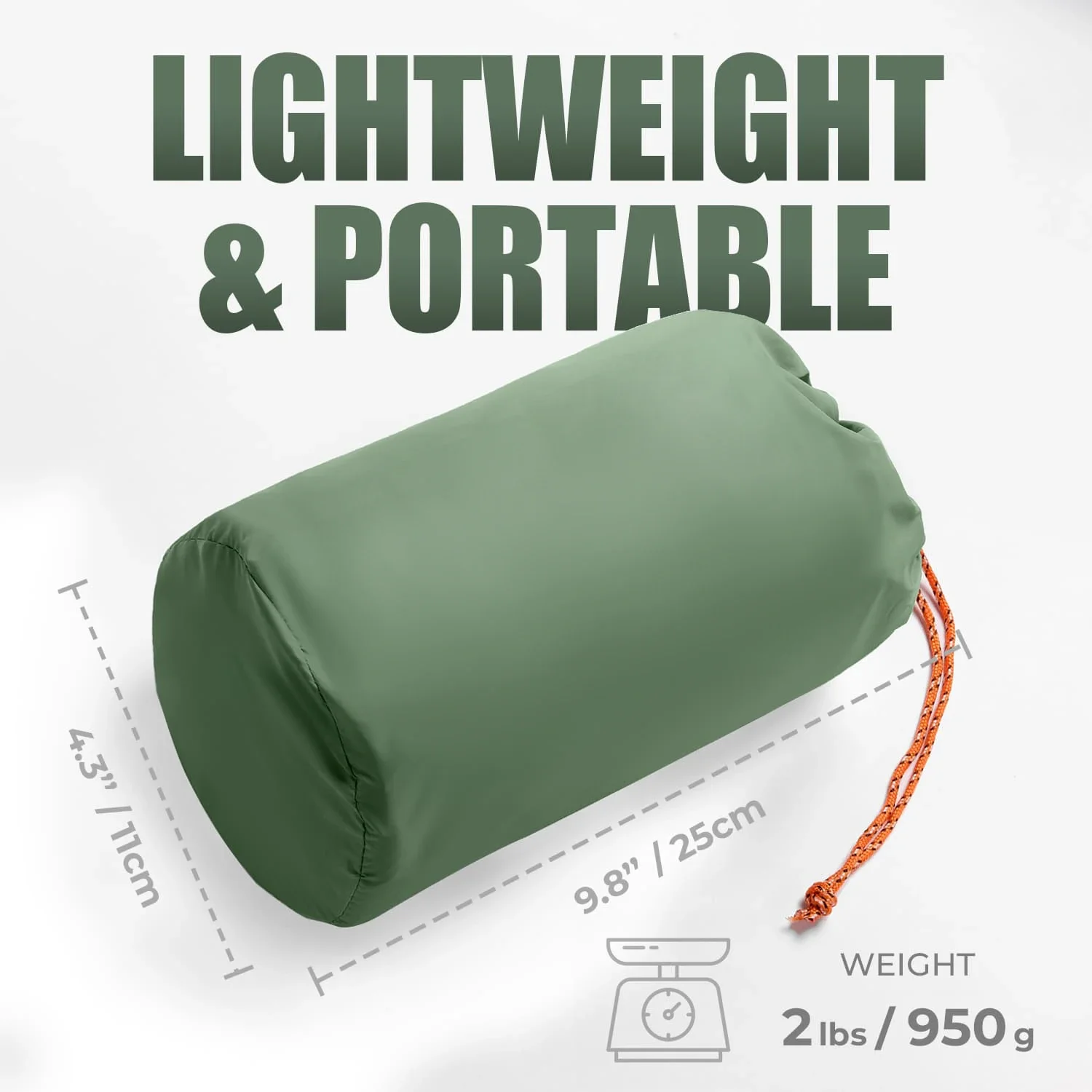 Outdoor Verdickte Schlafmatte mit Kissen, Ultraleichte Aufblasbare Matte für Rucksackreisen, Eingebaute Pumpe Ideal zum Wandern – Detail 9
