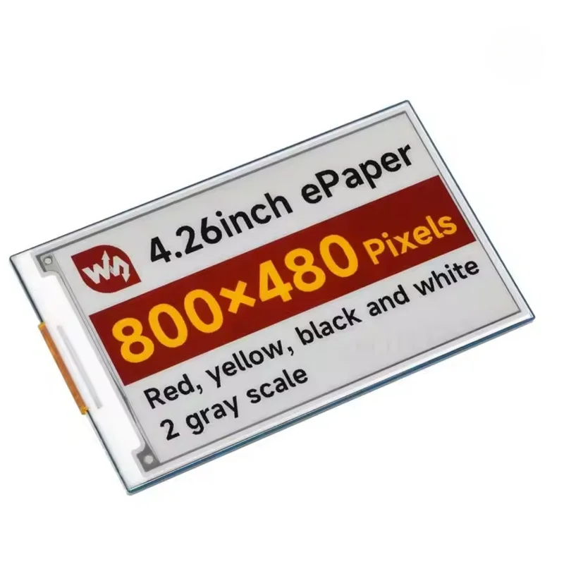 Raspberry Pi 4.26 inch e-Paper link (G) RYBW 800x480 SPI Communication Interface / / STM32 /ESP32