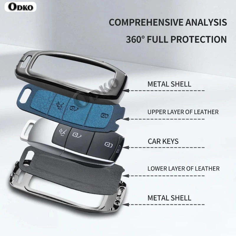Car Key Shell Fob Key Cover Case Holder For Benz E300l C260l GLC300l A200l C200l GLC260 GLA200 Keychain Accessories
