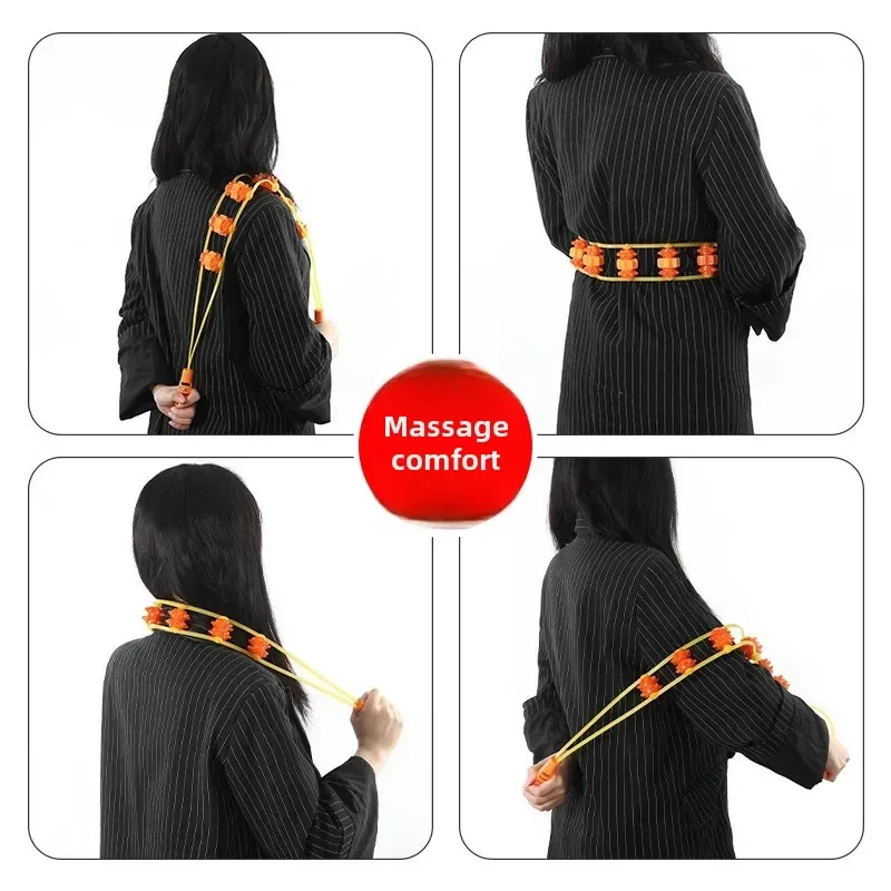 Popular Back Massager Rubber Roller Relaxation and Wellness Fitness Hammer Back Roller Massage Device from China Mainland