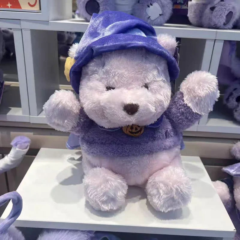 MINISO الكرتون ديزني الجص سولي دمية محشوة عباءة يجلس الدب ويني ثيوب تحصيل ألعاب من نسيج مخملي هدايا عيد الميلاد