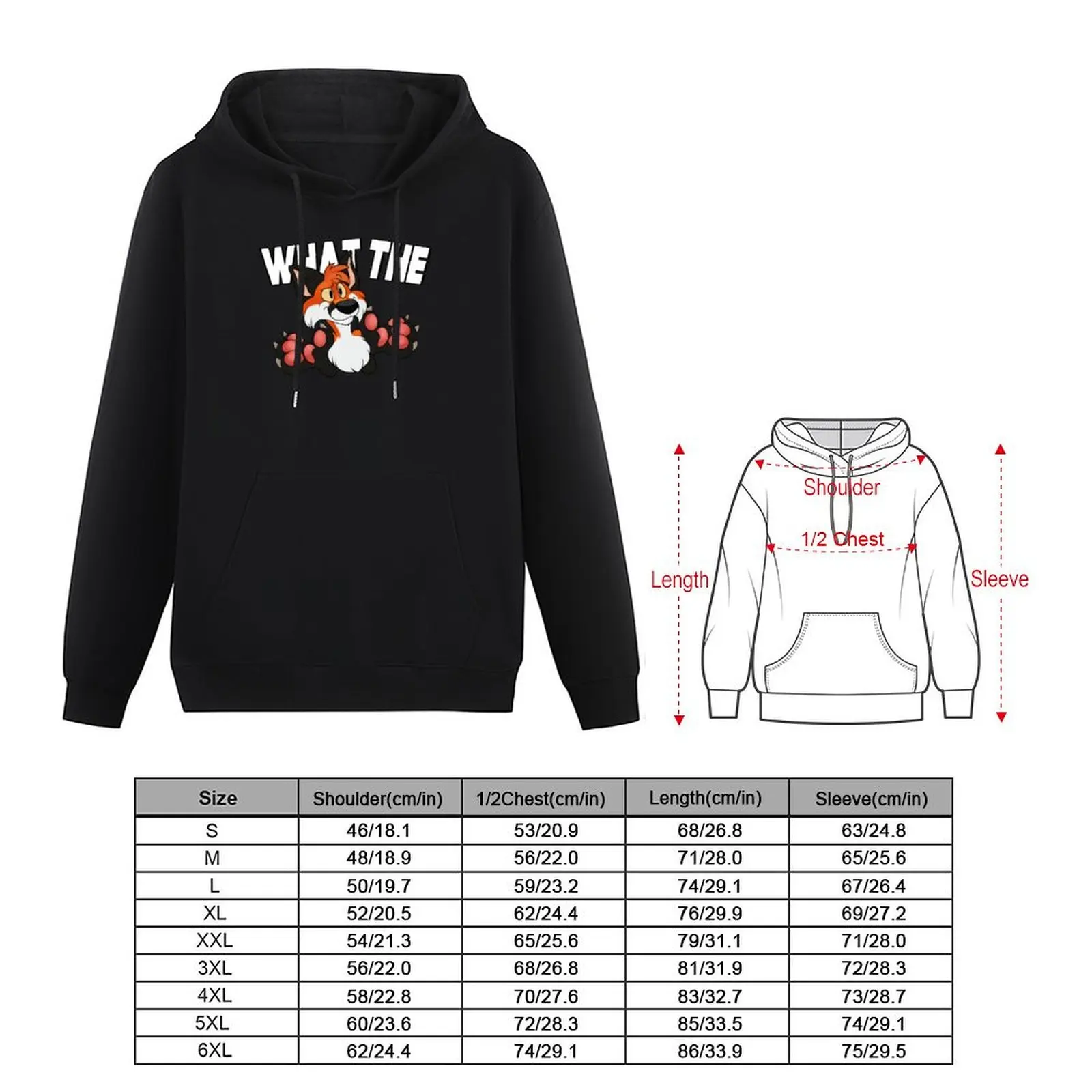 What The Fox? Pullover Hoodie male clothes korean style clothes hoodie man