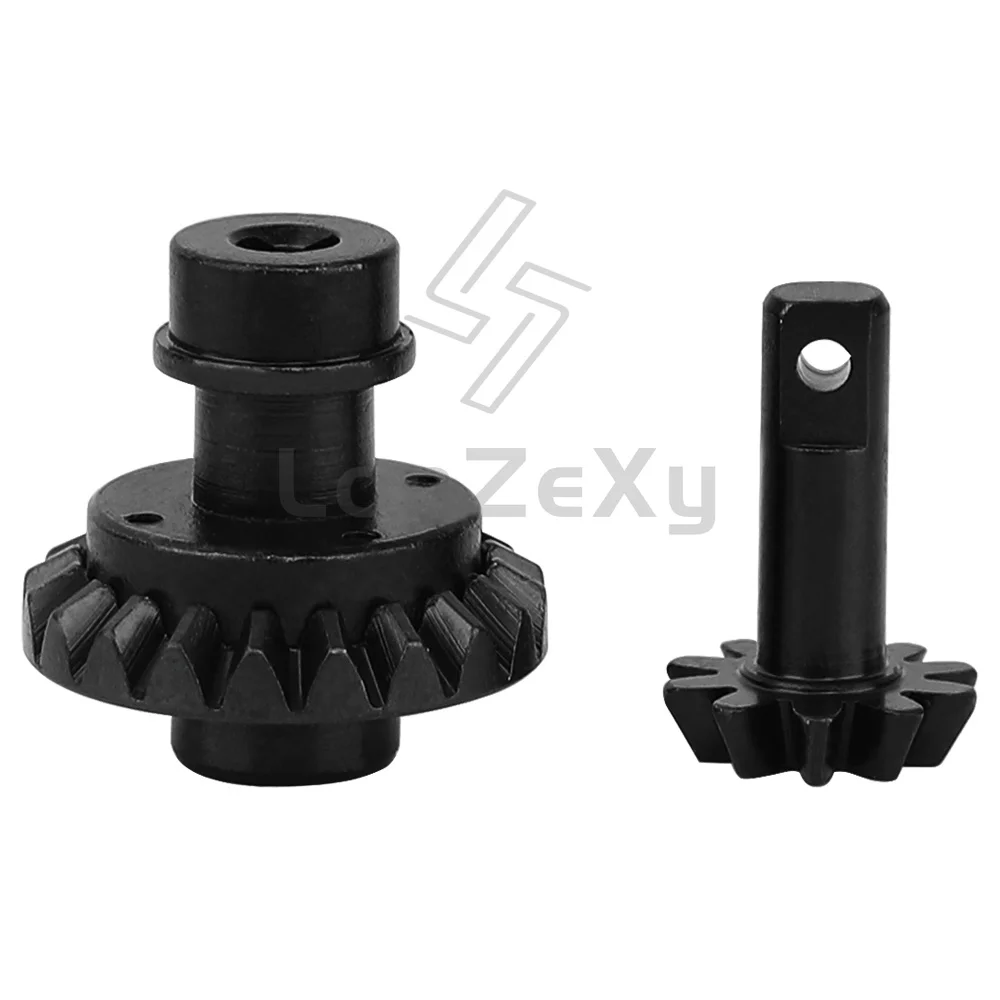Steel Portal Bevel Gear Set 10T/20T 10.7g for Redcat Ascent 18 1/18 RC Crawler, Upgrade Replacement Parts Black