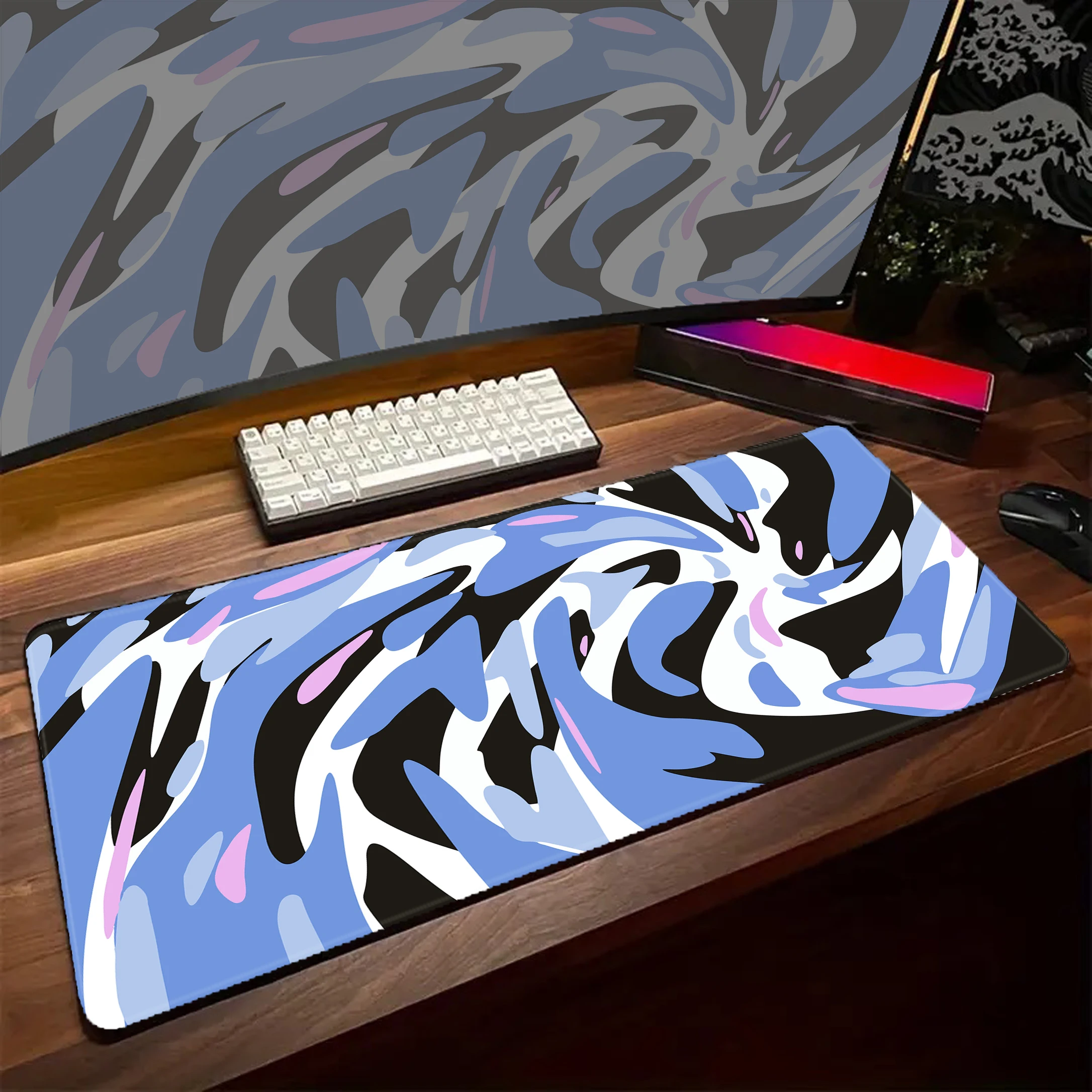 

Large Gamer Mousepad Gaming Speed Mouse Pad 900x400mm Strata Liquid Mouse Mat Game Accessories Keyboard Pads Table Carpet