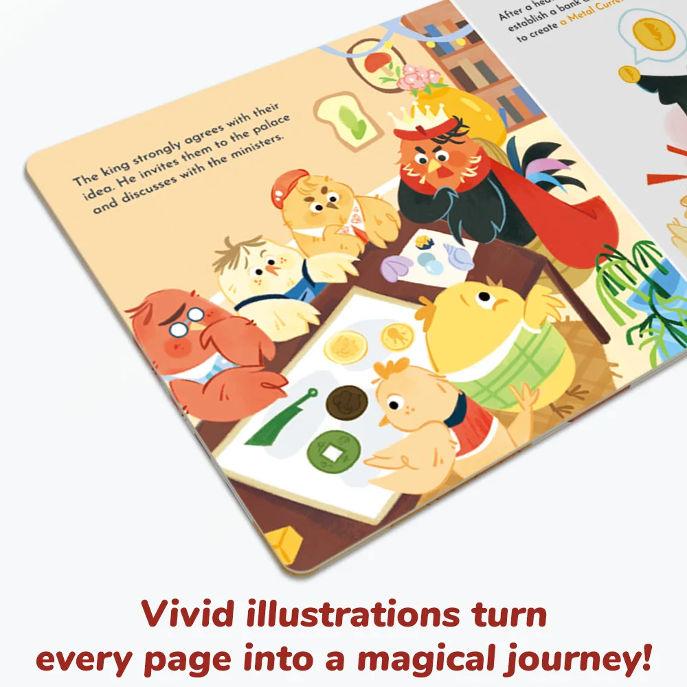 Cute and Young Children's Financial Literacy Education Book Money Awareness Enlightenment Education Book