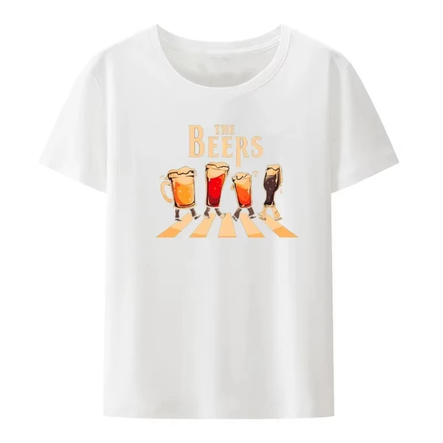 The Beers Graphic Printed Funny Tee T Shirt for Men Clothing Comfortable Breathable T-shirts Camisetas Camisa Novelty