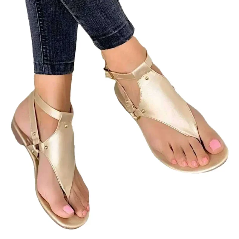 2024 Hot Sale Shoes for Women Basic Women\'s Sandals Summer Beach Flip-flop Sandals Casual Flats Shoes Fashion Gladiator Sandals