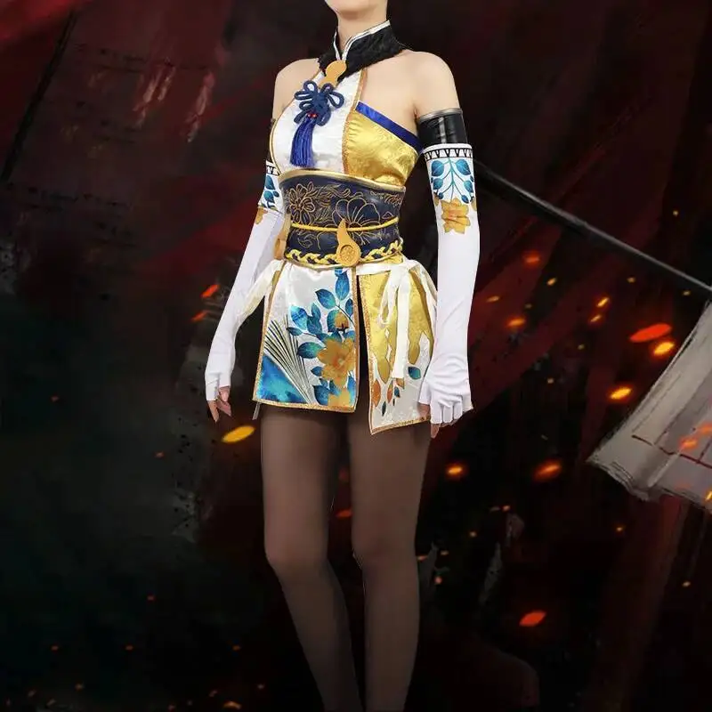 Игра Naraka:Bladepoint Цучимикадо Хутао Косплей Костюм Женское Милое Платье Необычные Наряды Хэллоуин Карнавальная Униформа На Заказ