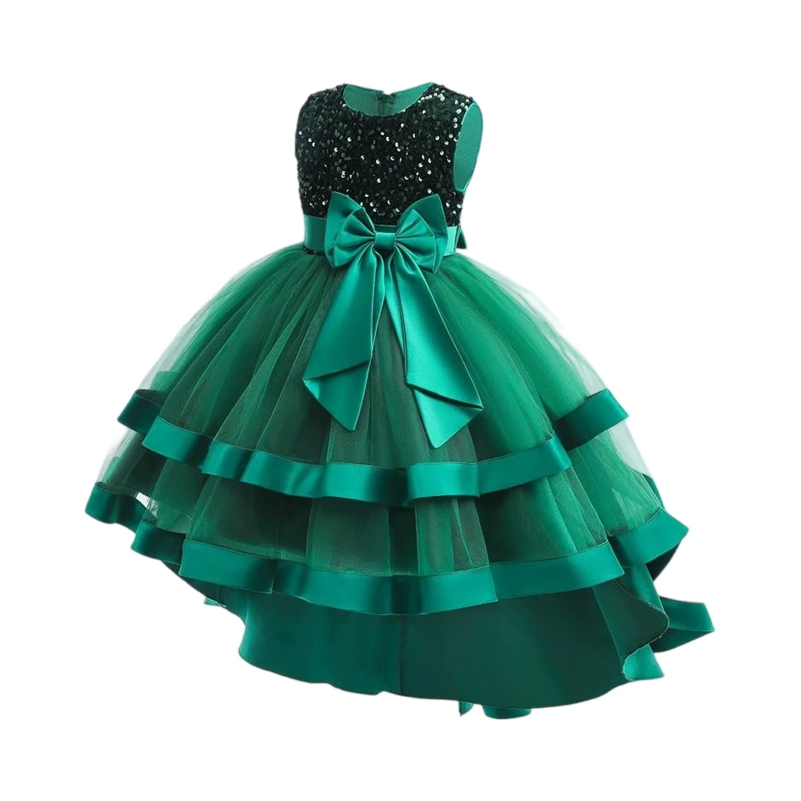 

2025 Trendy Princess Gown Performance Dress Graduation Clothing Children Host Performance Formal Events Costume Princess Gown