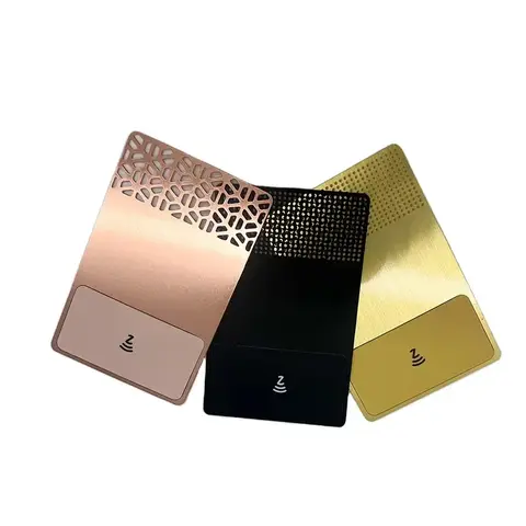 Factory Customization Good Price Metal Magnetic Stripe Metal Business Cards With Magnetic Strip and NFC Metal Card