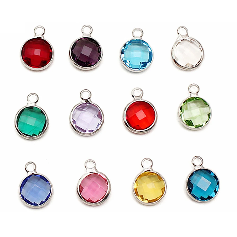 

12pcs Crystal Pendant Charm Rhinestone Alloy DIY Jewelry Making Accessories Necklace Bracelet Earrings Craft Project