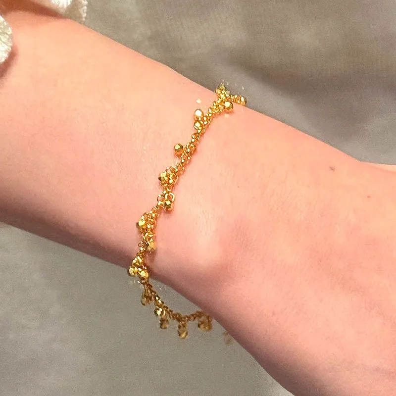 New in vintage chainround beads tassel bracelets for women charms Stacking style bracelet exquisite classic party jewelry gift