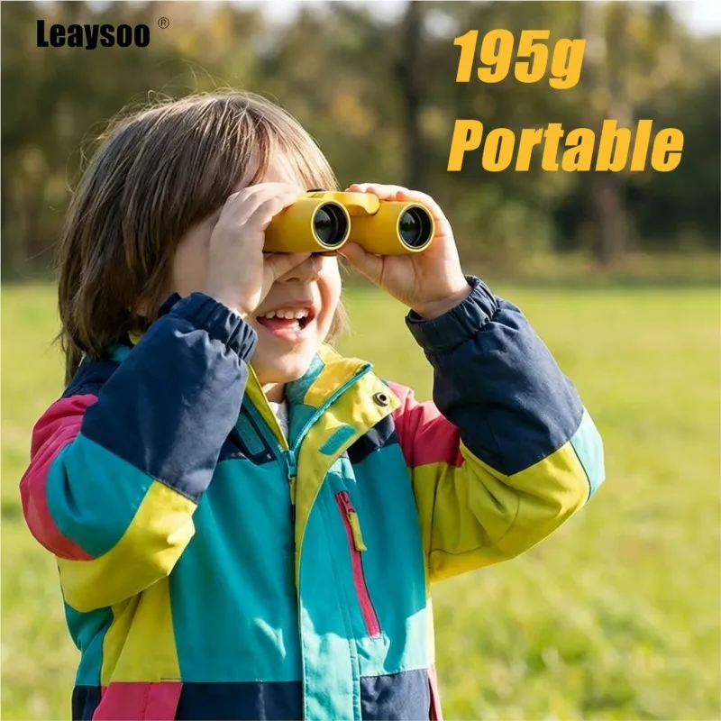 

Бинокль LEAYSOO 10X25 HD, карманный складной телескоп с зеленым просветляющим покрытием MC, ультралегкий (195 г), для кемпинга, наблюдения за птицами, подарок для ребенка