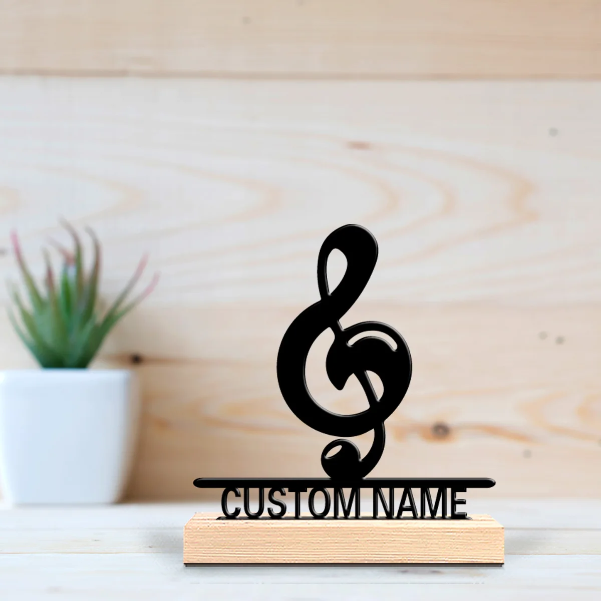 מעמד תווים עם שם אישי