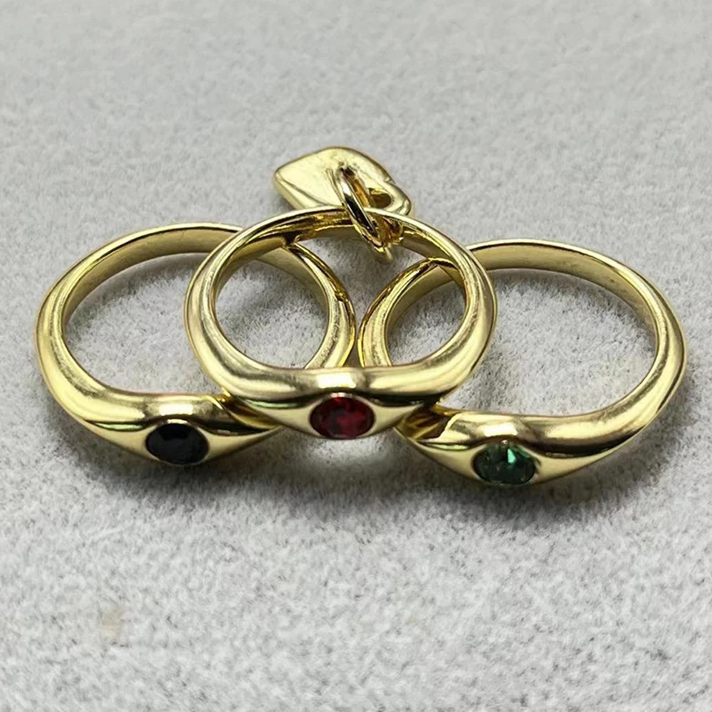 2023 UNoขายร้อนคุณภาพสูงและประณีตผู้หญิงสามแหวนวันหยุดโรแมนติกเครื่องประดับของขวัญกระเป๋าในยุโรปและอเมริกา