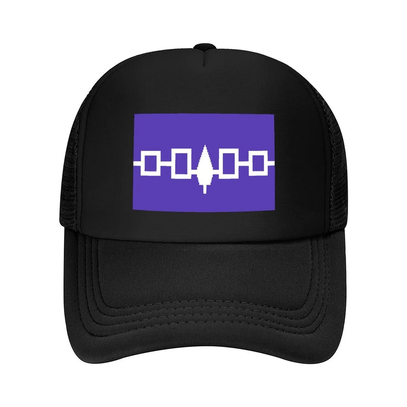 

Iroquois Confederacy Flag Canadian First Nations Indigenous white and purple background HD Baseball Cap fashionable Girl Men's