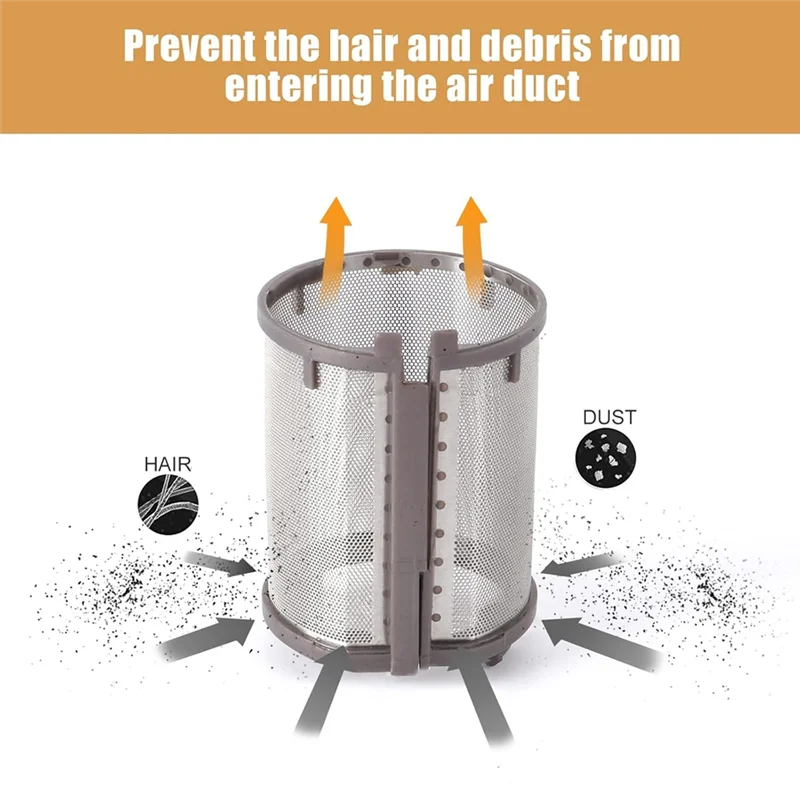 ABUS-Jaring Filter Bagian Dalam untuk Pengering Rambut Supersonik Dyson HD01 HD03 HD08 Model Suku Cadang Penutup Saringan Jaring Bawaan Logam