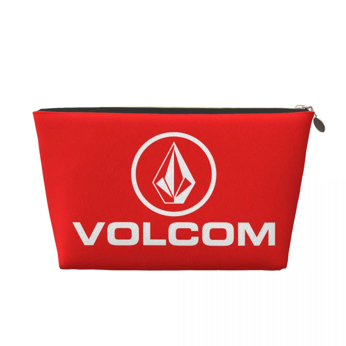 Custom Volcoms Logo Travel Cosmetic Bag for Women Makeup Toiletry Organizer Lady Beauty Storage Dopp Kit