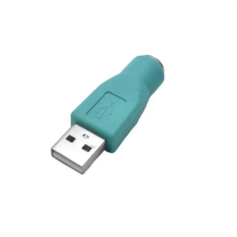 1pcs USB To PS2 Green Adapter One Bag One Pack USB Male To 6Pin Female For Keyboard And Mouse Adapter Computer Cables &