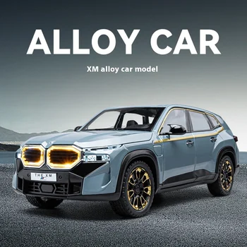 1:24 Scale XM Alloy Car Toy Model with Sound &amp; Light Effects and Wind-Up Mechanism - Ideal for Kids and Collectors - Fun and Durable