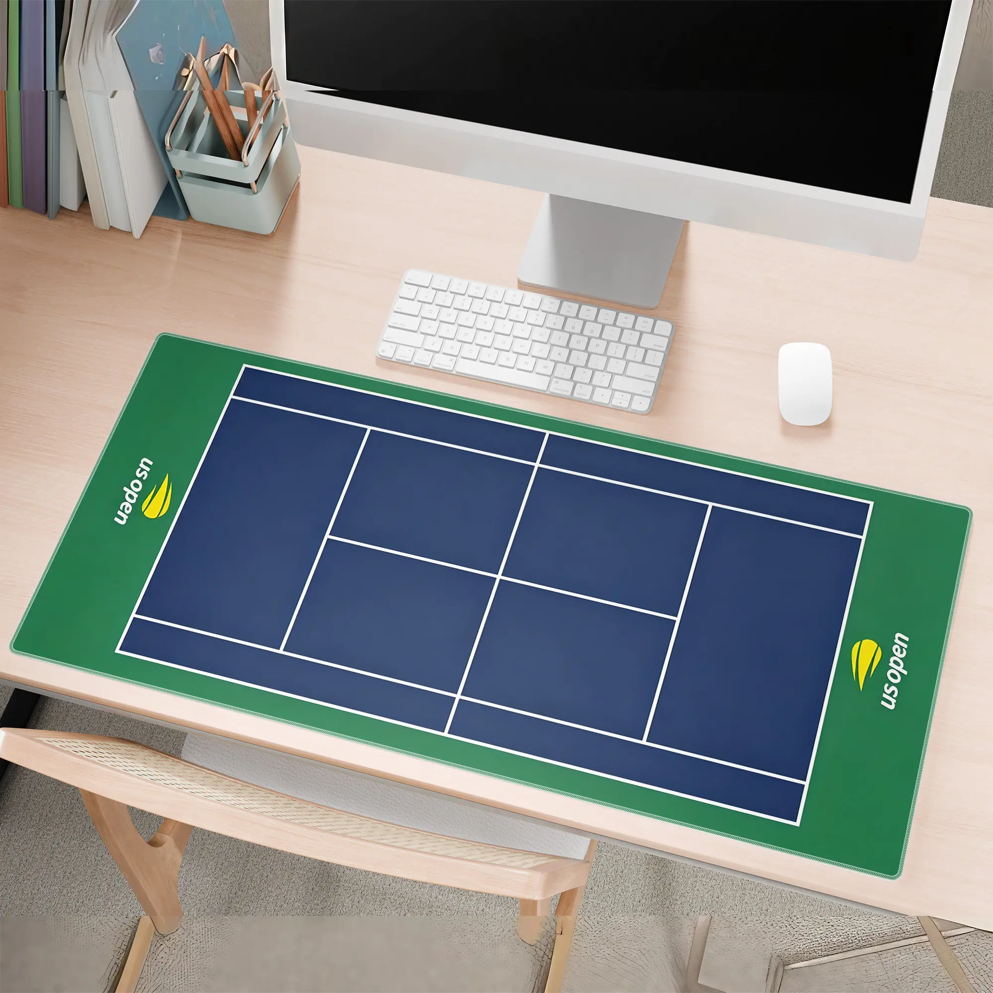 Wimbledon French Open Tennis Courts Extra Large Rubber Mouse Pads Anti Slip Grand Slams Australian US Open Gaming Keyboards Dorm