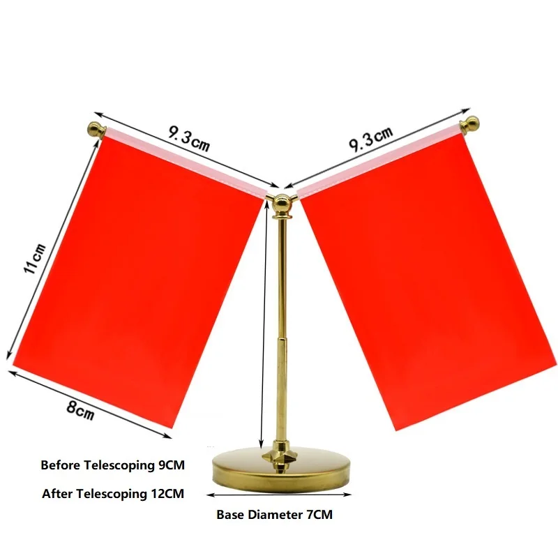 Vehicle Mounted Y-shaped Retractable Stainless Steel Pendulum Base Small Red Flag Pendulum Table Base Flag Pole Flag