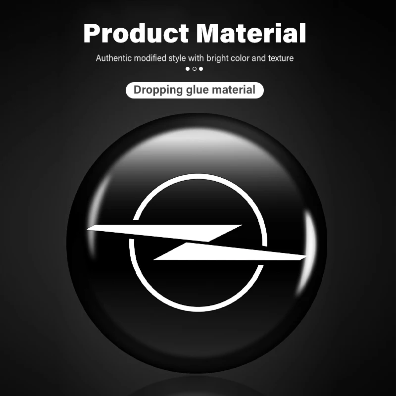 For Opel 14mm Car Key Emblem Auto Control Keychain Sticker Decoration Accessories Corsa D Astra G H J K F Mokka C Zafira B view 3