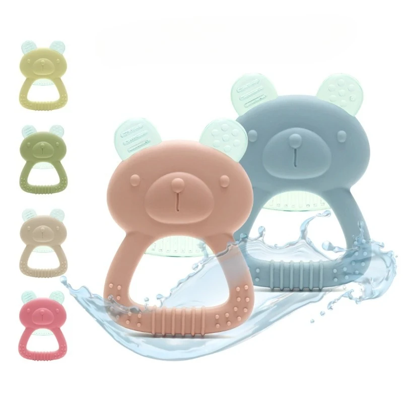 

Silicone Baby Ice Glue Bite Sensation Tether Chewing Toy Anxiety Autism Baby Teeth Soothing Gum Toy