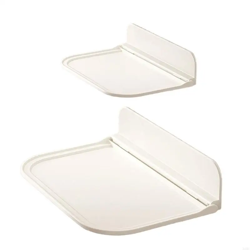 

X6HF Compact Storage Shelf Collapsible Bracket with Phone Stand Slot Dormitory Space Savers Shelf Suitable for Small Areas