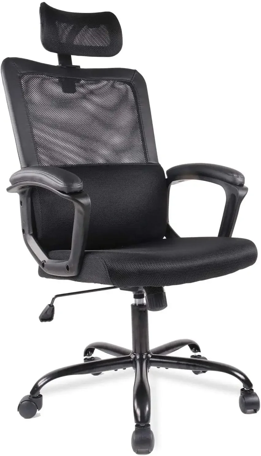 

Office Chair, Ergonomic Mesh Home Office Computer Chair with Lumbar Support/Adjustable Headrest/Armrest